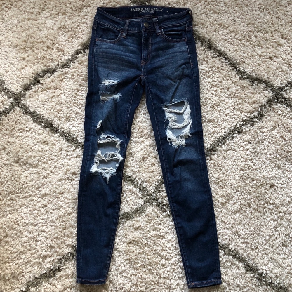 American Eagle Ripped Skinny Jeans
